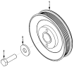 Привод агрегатов/Attachment drive belt pulley-2 1S42591000201