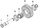Коробка передач/Reverse gear idle gear assembly 1S41891710701