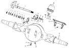 Задний мост/Rear axle-single stage axle housing 1S42492400103