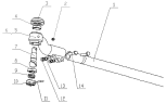 Передний мост/Front axle-tie rod assembly 1S42593000011