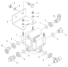 Тормозная система/Brake pipe-differential valve assembly 1S4189356B001