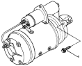 Установка стартера/Mounting bolt, starter 1S42591000201