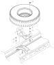Установка запасного колеса/Spare tire installation mechanism (run-flat tire rack for H4) 1S41893150201