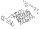 Пол кабины/Body shell (floor welded assembly) 1SB2485000404