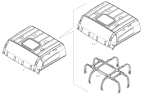 Крыша/Body shell (roof weldment assembly) 1SB2485000404
