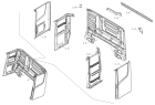 Задняя панель/Body shell (welded rear assembly) 1SB2485000404