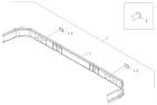 Задняя панель/Body shell (rear wall upper stiffening beam inner panel assembly, exhaust pipe guide) 1SB2485000404