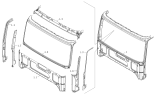 Передняя панель/Body shell (front wall weldment assembly) 1SB2485000404