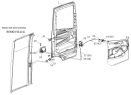Дверь кабины/Front side door (high-floor, advanced configuration) 1SB2486100401