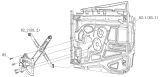 Дверь кабины/Front side door (high-floor, advanced configuration) 1SB2486100401