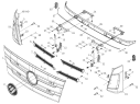 Облицовка передняя/Exterior trims, wall (FR & RR) 1SB2485310002
