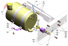 Крепление топливопроводов подогревателя 4380W2-1015004-000
