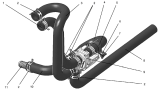 Установка трубопроводов отопителя UC1A11-8120002-20