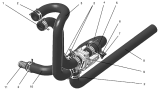 Установка трубопроводов отопителя UC1A11-8120002-20