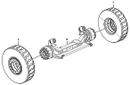Передний мост/Front alxe assembly D0600-2706010358