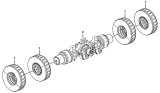 Средний мост/Middle axle assembly E0700-2707010313