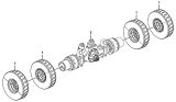 Задний мост/Rear axle assembly E0800-2708010298