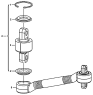 Нижняя тяга/Down thrust rod assembly G1200-2712010389