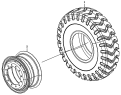 Колесо/Wheel assembly D0700-2707010115