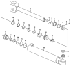 Рулевой цилиндр/Steering cylinder HSGF-70x35x405x730 H1500-4120001268