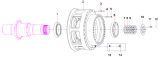 Задняя ступица/Rear hub assembly