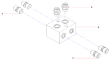 Тормозной распределитель/Assembly of brake distributor block