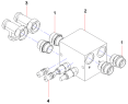 Установка адаптера блока буферных клапанов/Buffering valve block adaptor installation