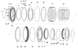 Передний дисковый тормоз с масляным охлаждением/Assembly of front oil-cooled disc brake