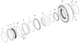 Задний тормоз/Rear brake assembly