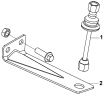 Трубопроводы сцепления в кабине 1606C-C0101