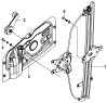 Стеклоподъемник левой двери 6104A-C0100