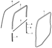 Уплотнитель правой двери 6107B-C0100