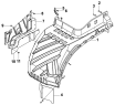 Левый внутренний брызговик 8403E-C0100