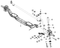 Передняя ось и поворотный кулак 3001A-T15H0