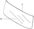 Ветровое стекло с уплотнителем 5206A-C0101